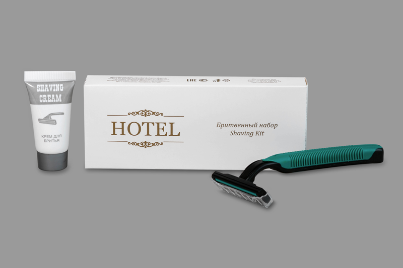 Бритвенный набор в картонной коробочке